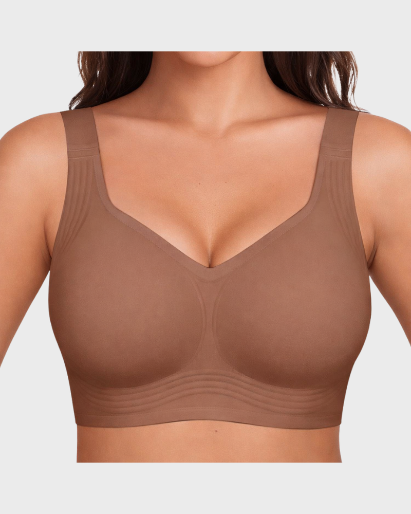 Soutien-gorge en gel sans armatures à couvrance totale – Effet lissant et confort