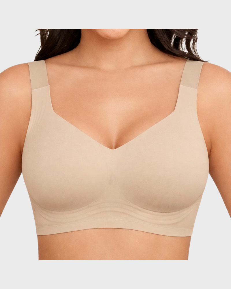 Soutien-gorge en gel sans armatures à couvrance totale – Effet lissant et confort