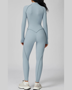 SculptZip™ Long Sleeve Yoga Bodysuit