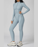 SculptZip™ Long Sleeve Yoga Bodysuit