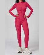 SculptZip™ Long Sleeve Yoga Bodysuit
