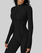 SculptZip™ Long Sleeve Yoga Bodysuit