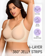 Soutien-gorge en gel sans armatures à couvrance totale – Effet lissant et confort
