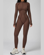 SculptZip™ Long Sleeve Yoga Bodysuit