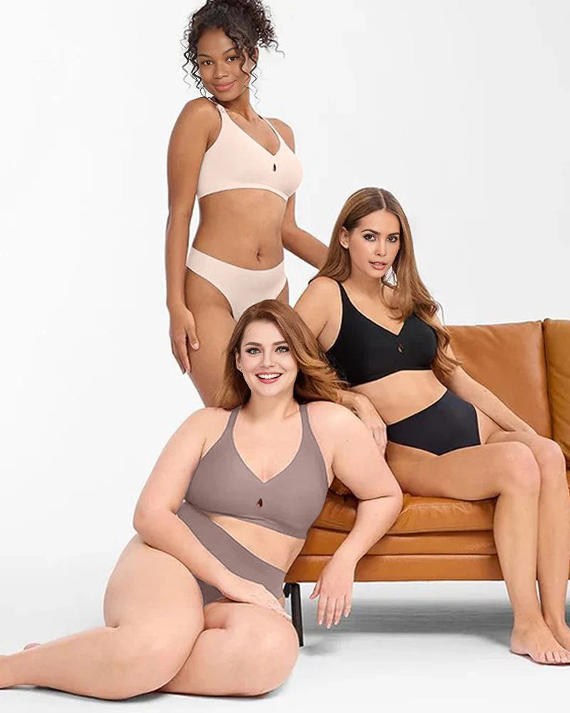 Seamless Jelly Support Bra – Full Coverage & Breathable Comfort