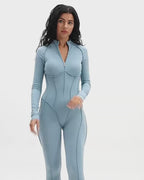 SculptZip™ Long Sleeve Yoga Bodysuit